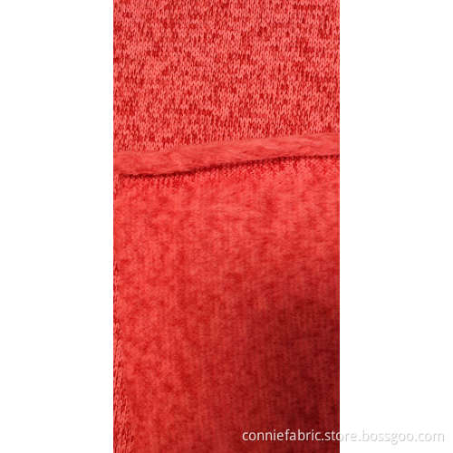 100% polyester Hacci Fleece tyg färgad